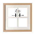 thumbnail image 1 of chinese character compnt ao Frame Wall Tabletop Display 4 Openings Picture, 1 of 3