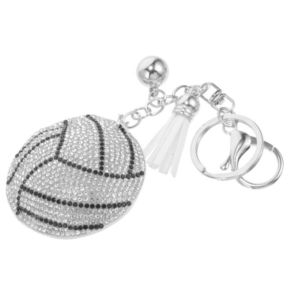 HONMEET Unique Sports Charm Volleyball Keychain White 1Pcs