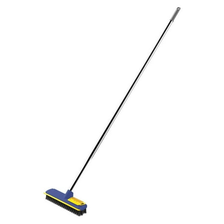 

Tepsmf Cleaning Supplies Floor Scrub Brush with Long Handle 2 In 1 Scrape and Brush Tub and Tile Brush for Cleaning Bathroom Patio Kitchen Wall