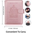 thumbnail image 4 of Leather Passport Holder Cover Case RFID Blocking Travel Wallet (Black), 4 of 8