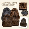 thumbnail image 3 of Leopard Print School Backpack for Middle School Students,Fashion Large Capacity Bookbag and Casual Daypack for Campus,Classes,Commuting and Everyday Travel,Brown, 3 of 9