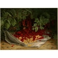 thumbnail image 2 of Virginia Granberry 14x11 Gold Ornate Wood Frame and Double Matted Museum Art Print Titled - Currants (ca. 1861-1897), 2 of 4