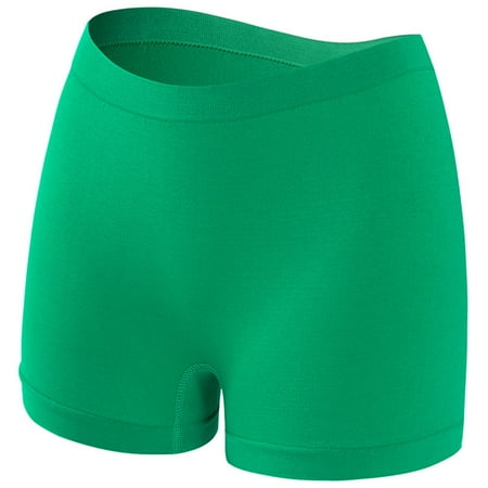 Kopltyrfg Women s Boyshort Panties Seamless Nylon Underwear Stretch Boxer Briefs Green 3XL