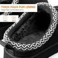 thumbnail image 6 of BURUDANI Women's Suede Platform Slip-on Slippers Clog Winter Warm Shoes Black Size 7 (Runs Small-Size Up!), 6 of 9