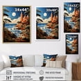 thumbnail image 4 of Designart "Adventure Papercut Coastal Seaside painting I" Nautical & Beach Floater Framed Canvas Wall Art, 4 of 7
