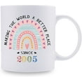 thumbnail image 2 of 2005 Birthday Gifts for Women - Making The World A Better Place Since 2005 Coffee Mug 11 oz - Great 2005 Birthday Gifts for Daughter Wife Friend Sister Cousin Granddaughter, 2 of 7