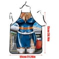 thumbnail image 3 of JHGoosa 1pc Adult Household KitchenApron Fun Printing Household Cleaning Apron Er Otic Role Play, 3 of 5