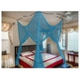thumbnail image 7 of Four Post Mosquito Net Bed Canopy - Queen, King, Cal King - Indoor Outdoor Use - Cream, 7 of 7