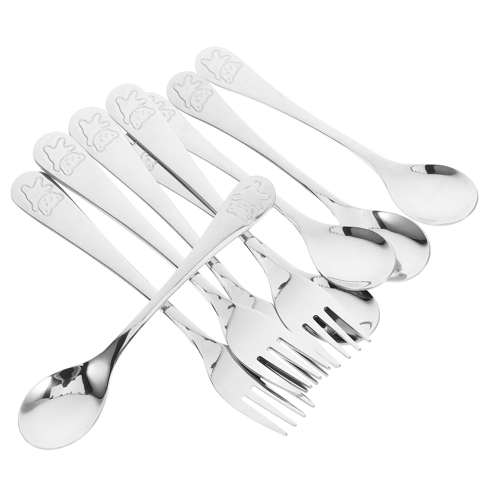 OmieBox OmiePod Kids Travel Cutlery Set - Reusable Fork and Spoon