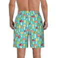 thumbnail image 3 of Kdxio Mushrooms Pattern Mens Casual Shorts - Drawstring Summer Beach Sports Shorts for Men, 3 of 9