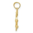 thumbnail image 4 of Auriga Fine Jewelry 14K Yellow Gold Ship Wheel Pendant for Women, 4 of 6