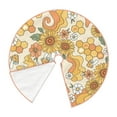 thumbnail image 3 of Kll Groovy Hippie Flower Mushrooms Christmas Tree Skirt 48",Party Decorations Farmhouse For Christmas Decorations Holiday Party, 3 of 8