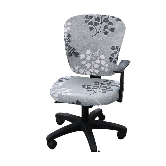 Housse Extensible pour Chaise d'Ordinateur, Housse de Siège de Chaise, Housse de Chaise d'Ordinateur en Polyester à Haute Élasticité, Feuilles d'Automne