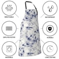 thumbnail image 5 of Kdxio Indigo Tie Dye Apron with Pockets Adjustable Kitchen Aprons for Men Women Waterproof Aprons for Cooking,Drawing,Crafting, Baking Household Cleaning, 5 of 5