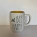 thumbnail image 2 of Rae Dunn BEE HAPPY Mug - Yellow interior - 2020 Limited Edition - Ceramic - very rare!, 2 of 2