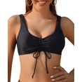 thumbnail image 1 of Bikini para Mujer Acolchado Recortable Tirantes Trajes de baño Halter Trajes de baño de Dos Piezas Negro-F M Negro-F M Xishao ropa, 1 of 2