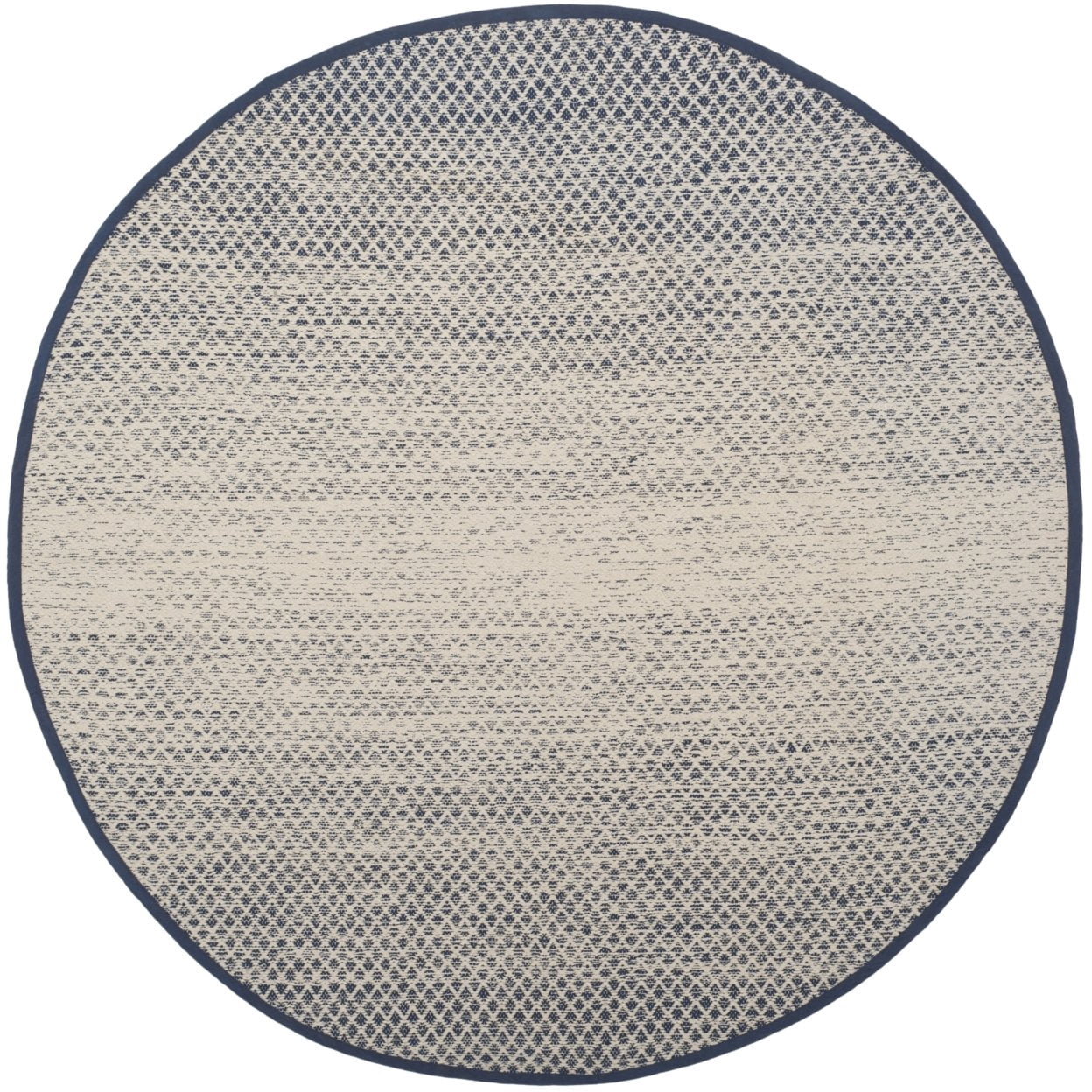 SAFAVIEH Montauk Vaughn Geometric Cotton Area Rug, Navy/Ivory, 11' x 15'