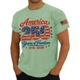 thumbnail image 4 of 250th Anniversary Shirt Men USA Shirt Summer Short Sleeve 4th of July T Shirts for Men Independence Day Patriotic Tee Tops, 4 of 4