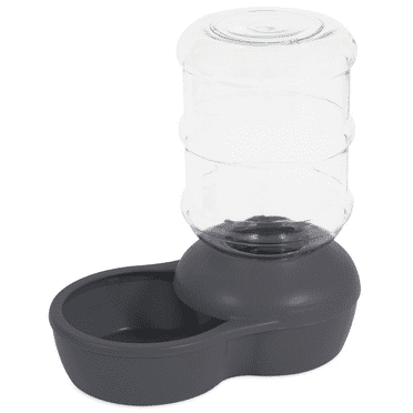 Aspen Pet Lebistro Waterer Dark Gray 1 Gallon