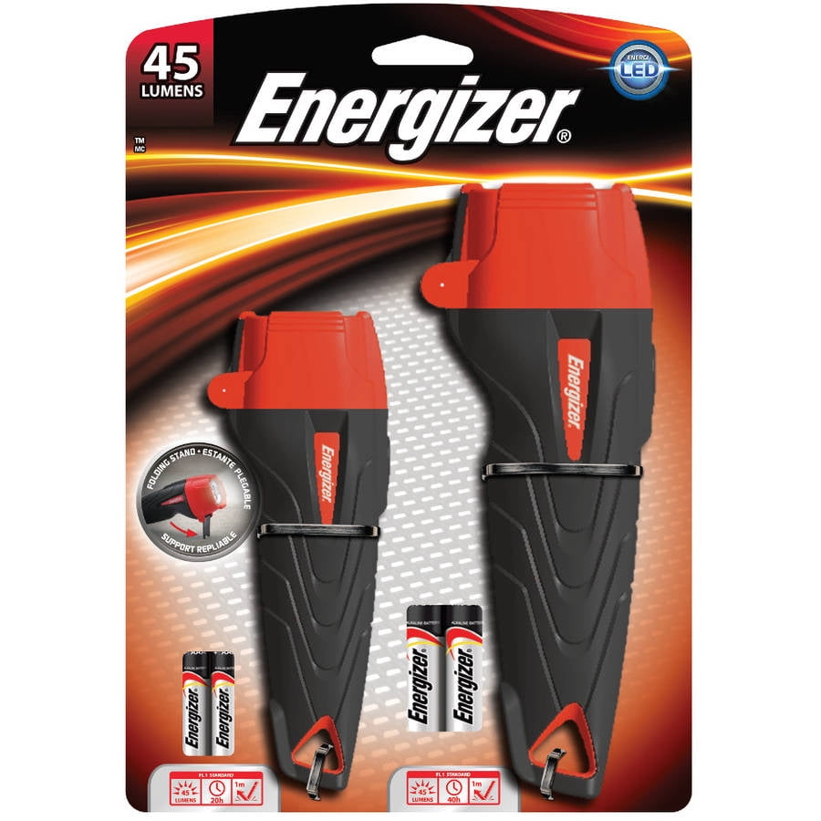 Energizer Rubber LED Light, 2 AA and 2 AAA