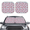 thumbnail image 2 of Balery 2 Piece Strawberries Car Windshield Sun Shade|Foldable Front Windshield Shade for Car Front Window for Most Sedans SUV Truck-Large, 2 of 7