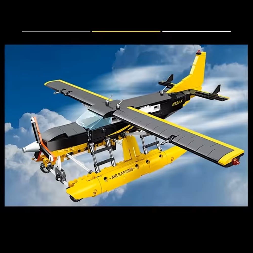 GZBrick Aircraft Building Sets Compatible with Lego Cessna 208 Model Kit for Adults Boys 739PCS