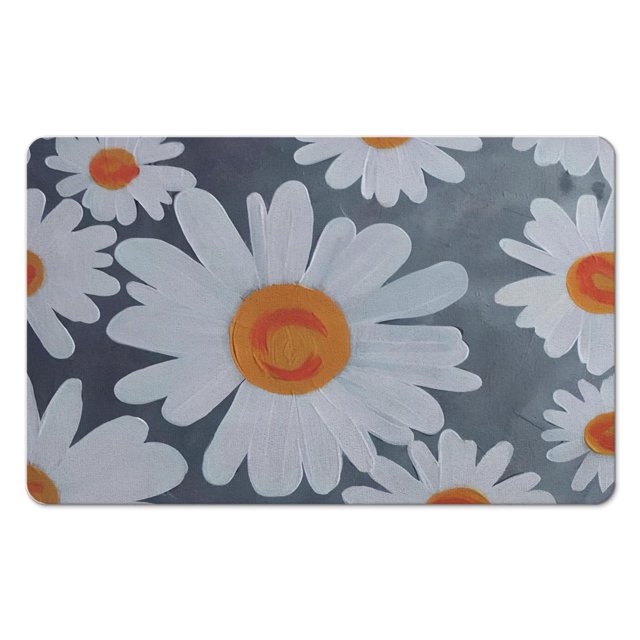 Medallion Floral Pattern Bath Mat Absorbent, Quick Dry, Luxurious, Perfect for Spa Decor