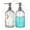 Clear-2p, variant on 18 Oz Glass Soap Dispenser with Rustproof Stainless Steel Pump, Reusable Vertical Strip Hand Soap Dispenser, Premium Refillable Liquid Soap Dispenser for Kitchen and Bathroom
