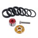 thumbnail image 1 of de arandes de de carretera de aluminio de carbono Oro shamjiam Separadores de auriculares de bicicleta, 1 of 4