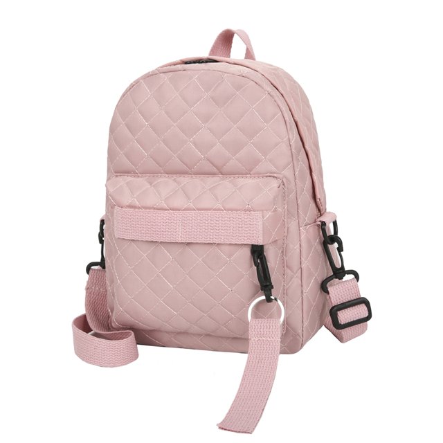 Sywqhk Bolso De Mensajero Con Patrón De Celosía Retro Para Mujer Mochila Pequeña De Color Puro (Rosa) Sywqhk Para estrenar