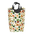 thumbnail image 2 of KLL Lemon Fruits Vegetables Laundry Hamper,Large Canvas Fabric Lightweight Storage Basket Toy Organizer Dirty Clothes Collapsible Waterproof, 2 of 6