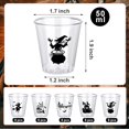 thumbnail image 2 of TGHTBA-40 Pcs Halloween Plastic Shot Cups Whiskey Party Favor Glasses 1.69 Oz/ 50 ml Reusable Clear Black Pumpkin Witch Drinking for Decoration, 5 Designs, 1.0 Count, 2 of 3