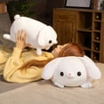 thumbnail image 3 of 45/55cm White Rabbit Squishy Doll Soft Cartoon Bunny Stuffed Long Ears Rabbit Plush Toy Cute Plump Animal Pillow Children Gift, 3 of 5