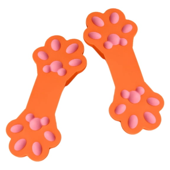 SEWCHICS 2Pcs Silicone Bag Clips Cat Shaped Simple Design for Household Users