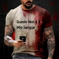 thumbnail image 2 of YDLCAFD Chemise Imprimée pour Homme Thème Décontracté Col Rond Grande Taille Couleur Unie Manches Courtes, 2 of 6