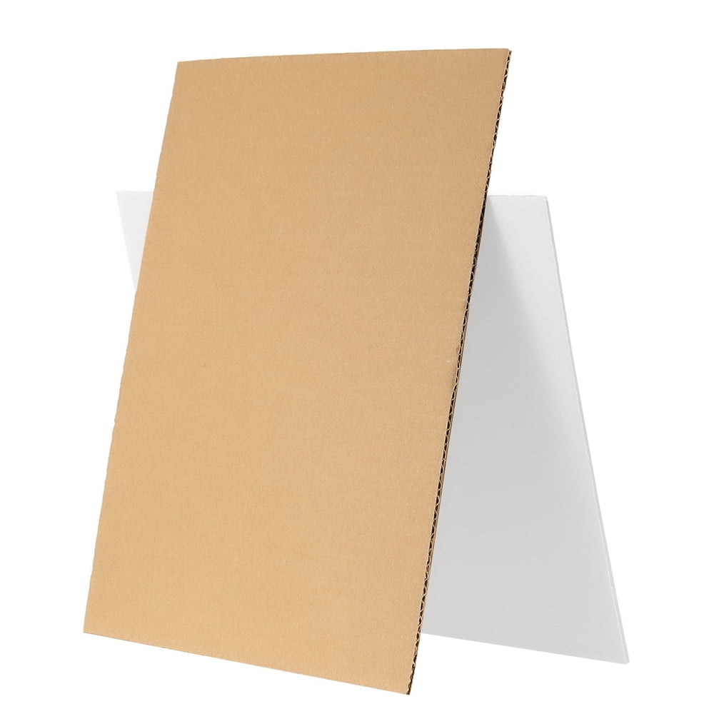 Ucanpack 16x21"Corrugated Cardboard Sheet White Made in USA- (Kraft Back) 150 Pcs Corrugated Sheets For DIY Crafts Supplies, Inserts, Shipping, Dividers, Mailing, School Projects