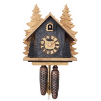 HerrZeit by Adolf Herr Cuckoo Clock -     Art Three  -  Black Magic