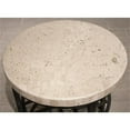 thumbnail image 4 of Bowery Hill End Table Coffee Accent Table Round in Metal - Stone, 4 of 10