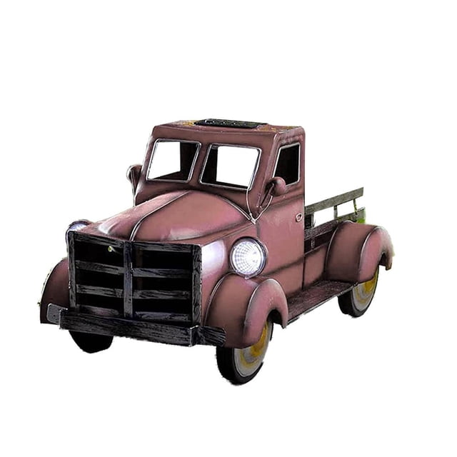 Para Flores, Maceta Retro Para Camioneta Con Luz De Hadas Para Decoración De Jardín Al Aire Libre Advancent HA042845-03