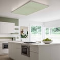 thumbnail image 3 of Sage Green Burlap Texture Magnetic Fluorescent Light Covers for Ceiling Lights 2x4Ft, Farmhouse Vintage Sage Green Office Classroom Kitchen Drop Ceiling Light Covers Filters Shade Panel 3 Packs, 3 of 9