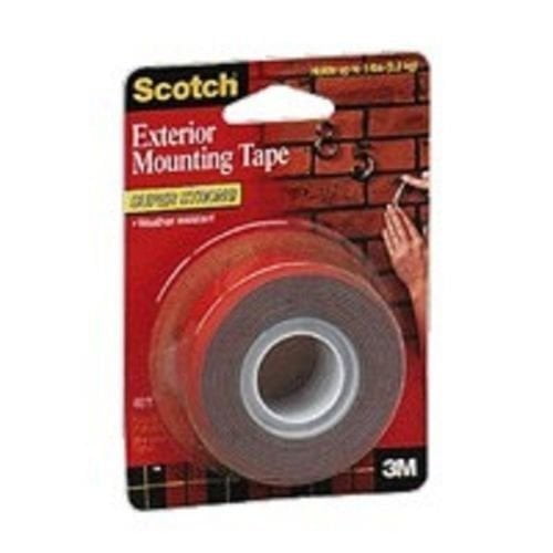 NEW 3M 4011 USA MADE HEAVY 1" X 60" DOUBLE SIDED EXTERIOR MOUNTING TAPE 