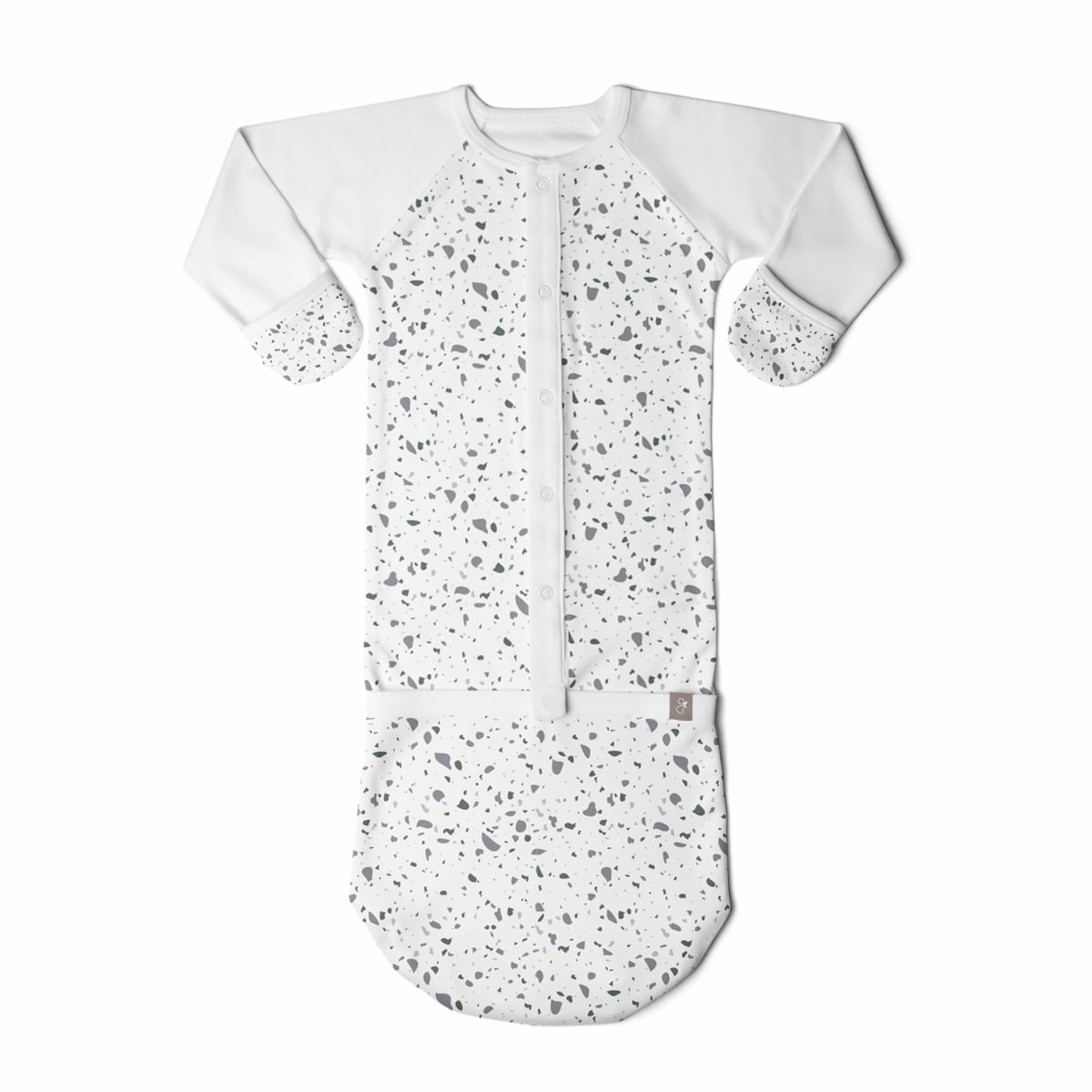 Goumikids Baby Sleeper Gown Organic Bamboo Sleepsack Pajamas, 36M