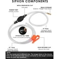 thumbnail image 2 of Siphon Hose Gasoline Siphon Pump Portable Widely Use Hand Fuel Pump Water Transfer Pump with PVC Hose, 2 of 7