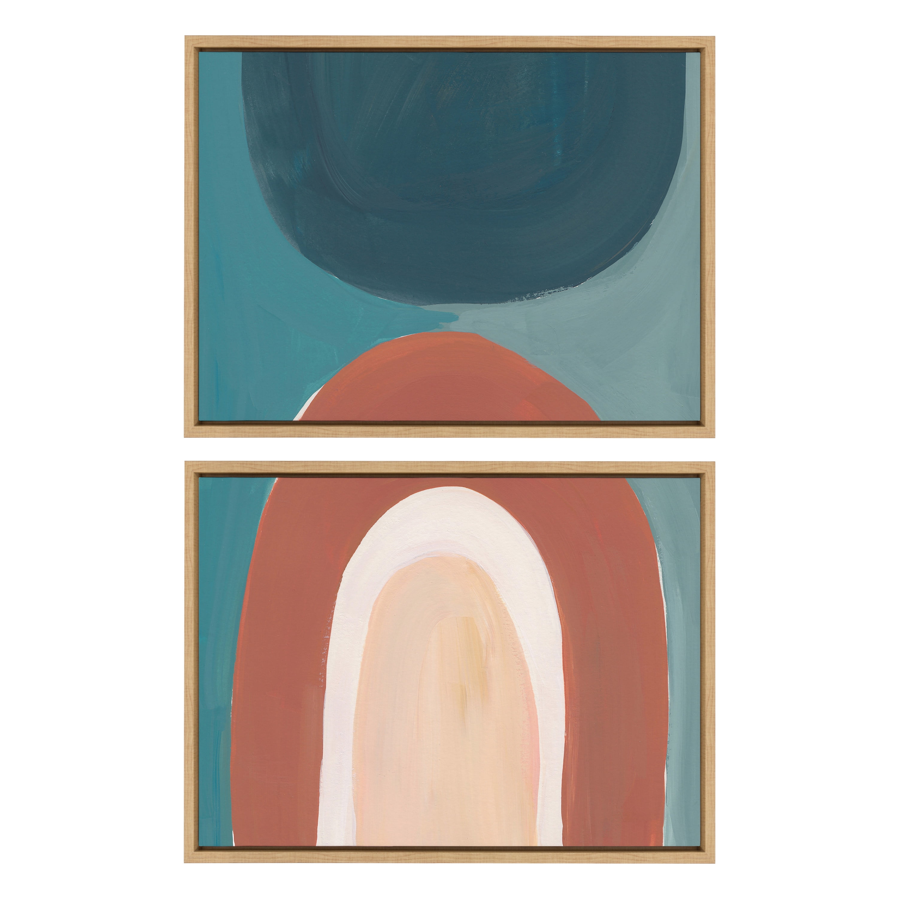 Teotitlan Valley Natural Boho Canvas Art Set, 18x24
