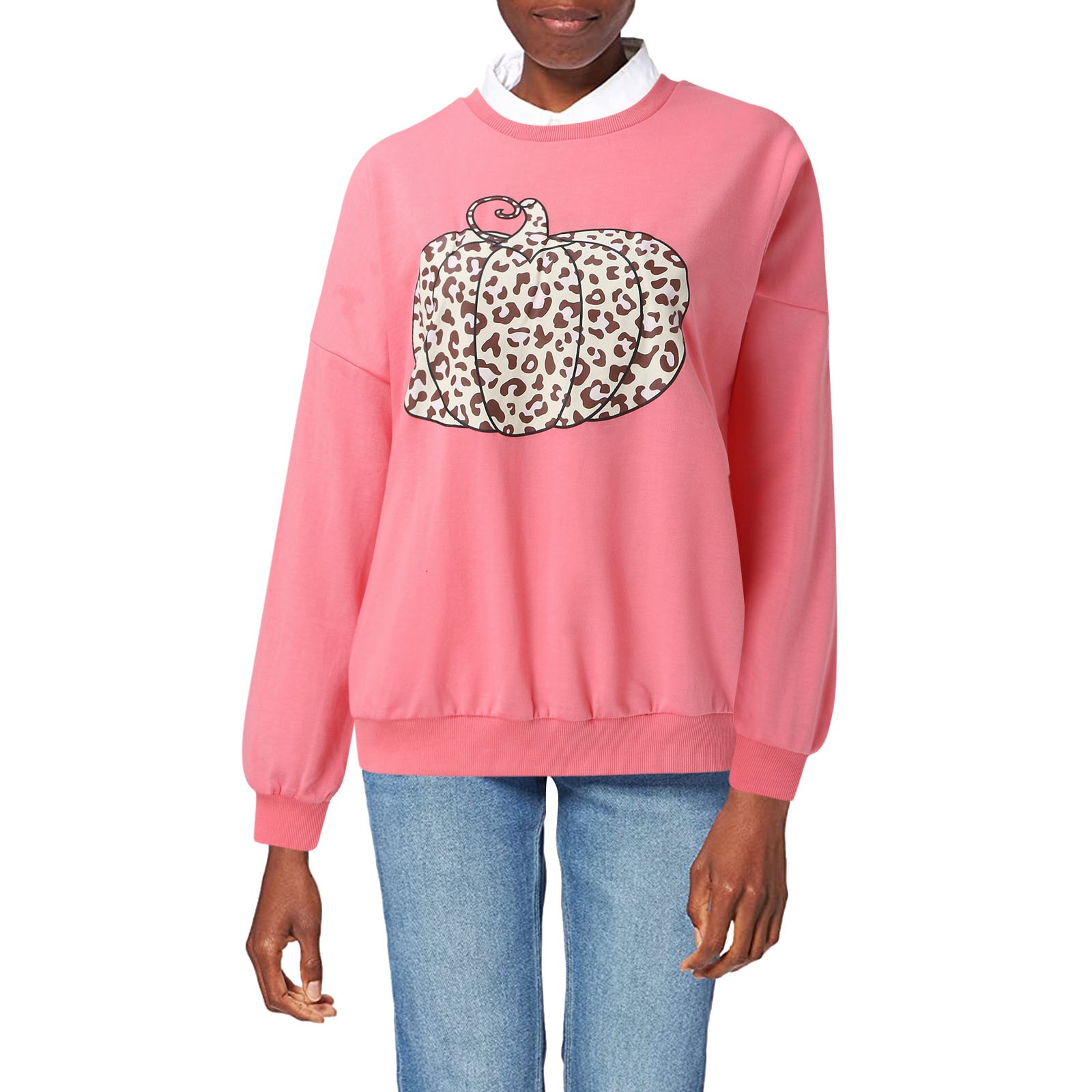 Women's petite crew neck sweatshirts Clearance