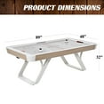 thumbnail image 3 of Camden 90 inch Air Hockey Table with LED Electronic Scorer, Arcade Sound Effects, UV Coated Surface and Pushers and Pucks by Barrington, 3 of 8