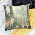 thumbnail image 2 of BCIIG Kawaii Wildlife Pack  Throw Pillow Covers   Woodland Pillow Covers for Children Elk Deer Rabbit Hedgehog Watercolor Printing Artwork Cushion Covers Wild Animals Cushion Cases 22x22in, 2 of 5