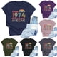 thumbnail image 5 of Liamobondopolis - Camisetas de regalo para el 50.º cumpleaños de mujer, divertidas camisetas vintage de 1974, camisetas casuales retro para fiesta de cumpleaños, 5 of 5