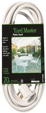 Coleman Cable Yard Master Outdoor Extension Cord, 40 Ft., White by Coleman Cable
