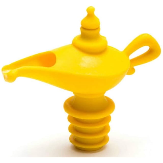 Vertedor Y Tapon Separador De Huevos, Silicona, Amarillo, 8 X 9 X 4.5 Cm. Afortunado Sencillez